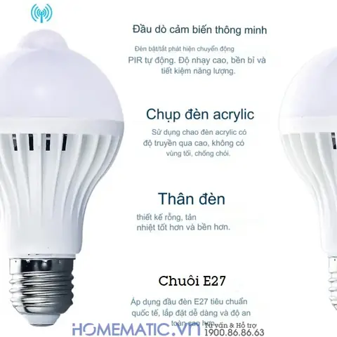 Đèn Led Cảm Ứng Hiện Diện