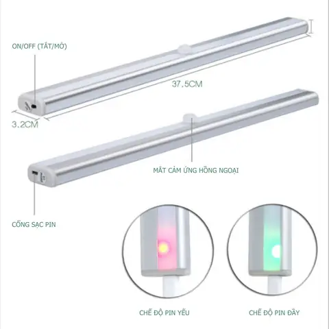 Đèn Led Cảm Ứng Tủ Quần Áo