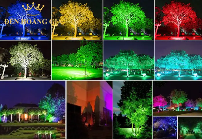 Đèn Led Đổi Màu Ngoài Trời