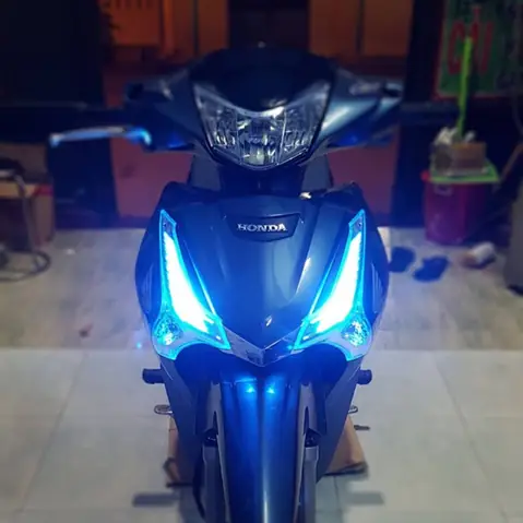 Đèn Led Đổi Màu Xe Máy