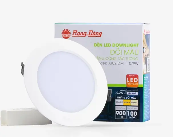 Đèn Led Downlight Âm Trần Đổi Màu