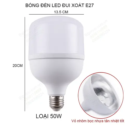 Đèn Led Đui Xoáy 20w