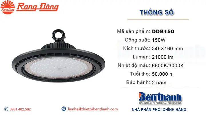 Đèn Led Highbay 150w Duhal