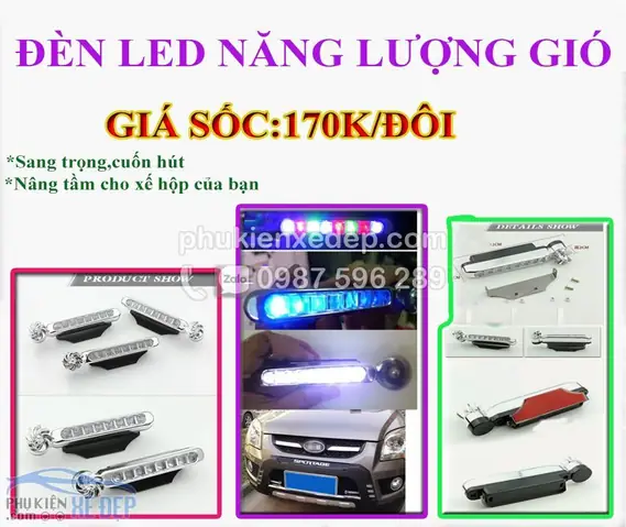 Đèn Led Năng Lượng Gió Cho Ô Tô Đèn Led Năng Lượng Gió Cho Ô Tô