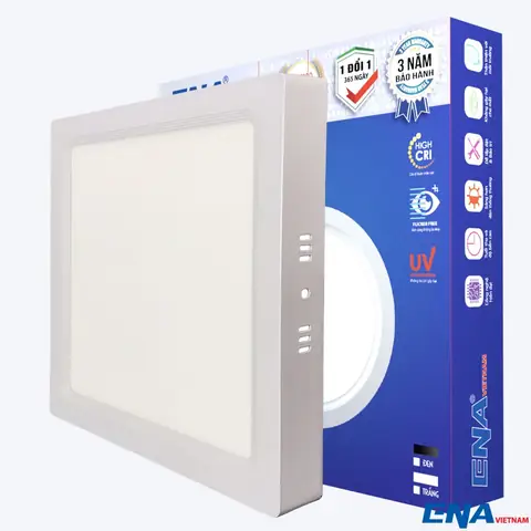 Đèn Led Ốp Trần Vuông 18w