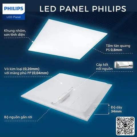 Đèn Led Panel 600x600 48w Philips