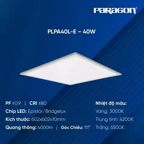 Đèn Led Panel 600x600 Paragon
