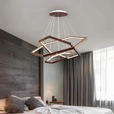 Đèn Lục Giác Bằng Gỗ