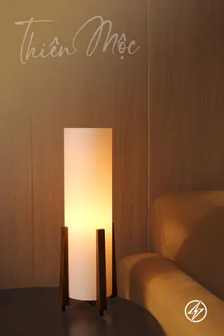 Đèn Ngủ Để Bàn Bằng Gỗ