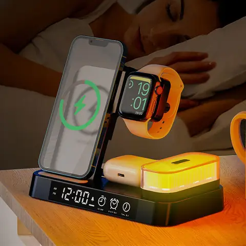 Đèn Ngủ Kiêm Sạc Không Dây