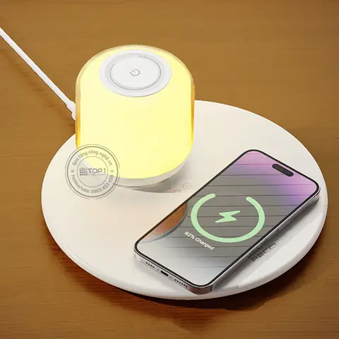 Đèn Ngủ Kiêm Sạc Không Dây
