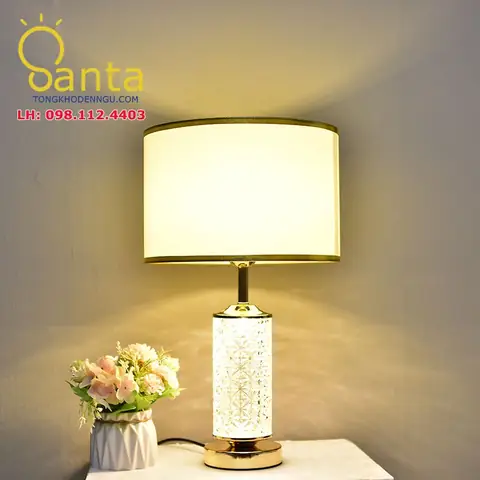Đèn Ngủ Pha Lê Để Bàn
