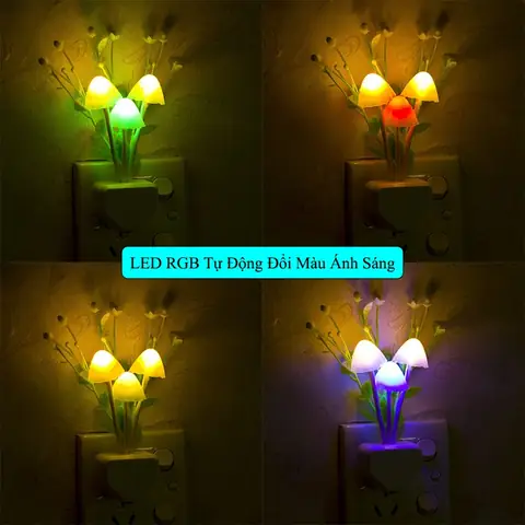 Đèn Ngủ Tự Động Hình Nấm