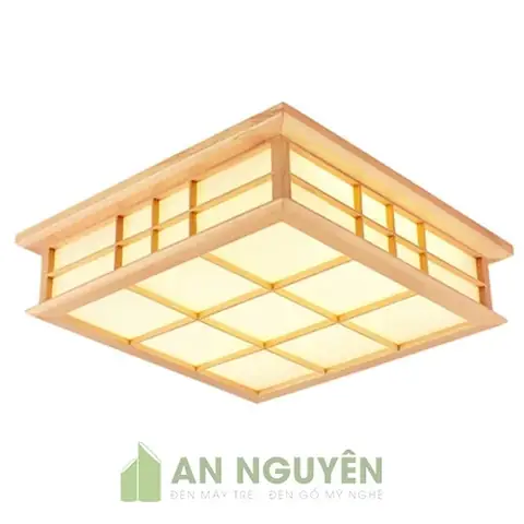 Đèn Ốp Trần Bằng Gỗ