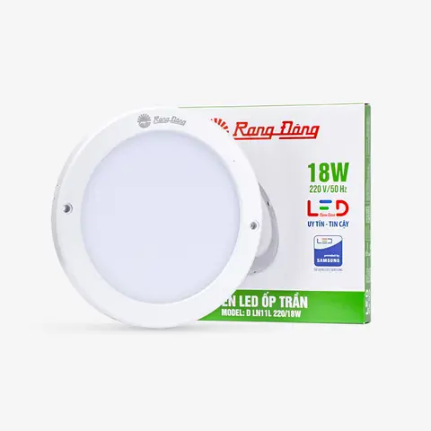 Đèn Ốp Trần Bóng Compact 18w