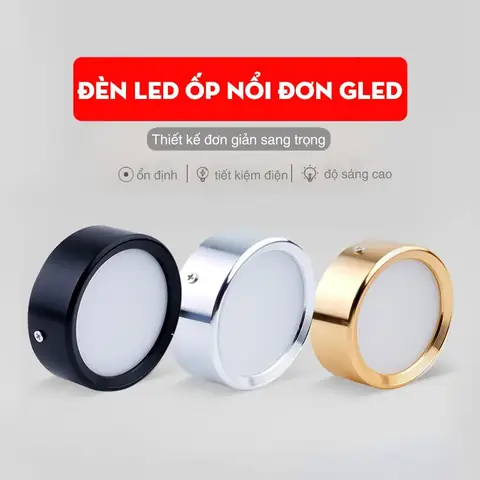Đèn Ốp Trần Nổi 3 Màu
