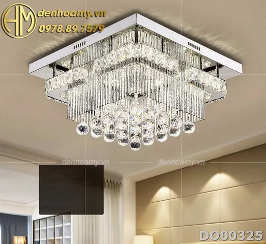 Đèn Ốp Trần Pha Lê Phòng Khách