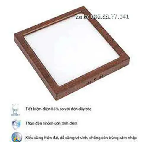 Đèn Ốp Trần Vân Gỗ