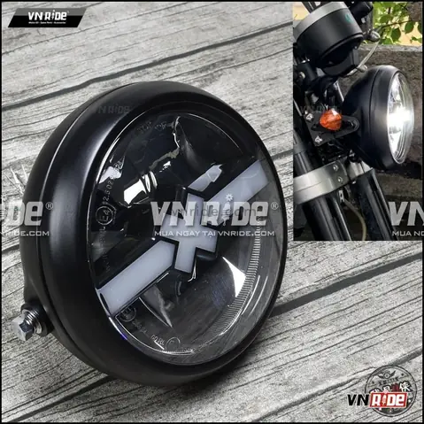 Đèn Pha Độ Cafe Racer