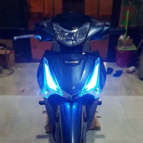 Đèn Pha Đổi Màu Xe Máy