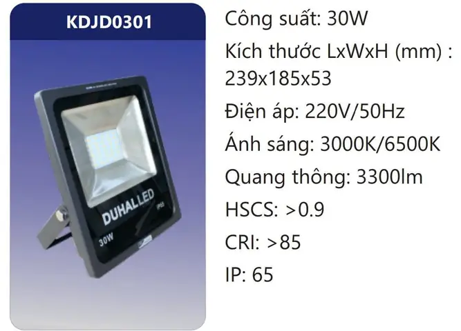 Đèn Pha Led 30w Duhal