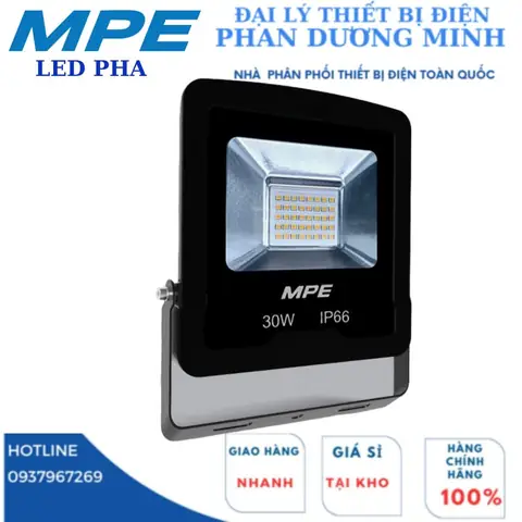 Đèn Pha Led 30w Mpe Đèn Pha Led 30w Mpe