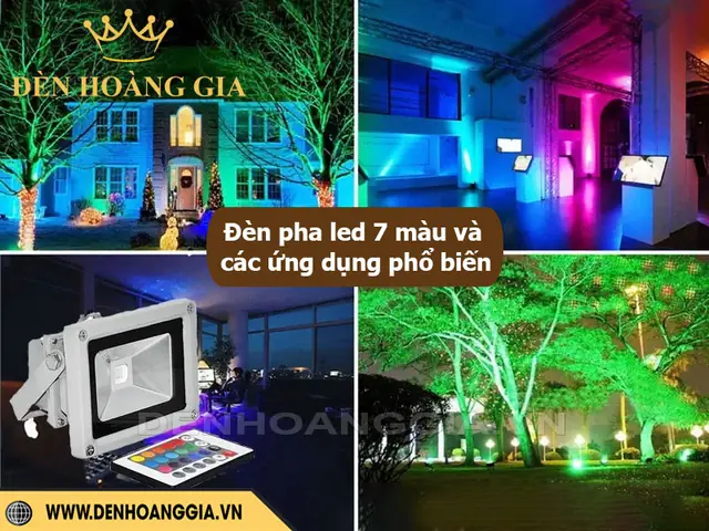 Đèn Pha Led 7 Màu