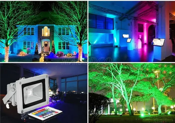 Đèn Pha Led 7 Màu