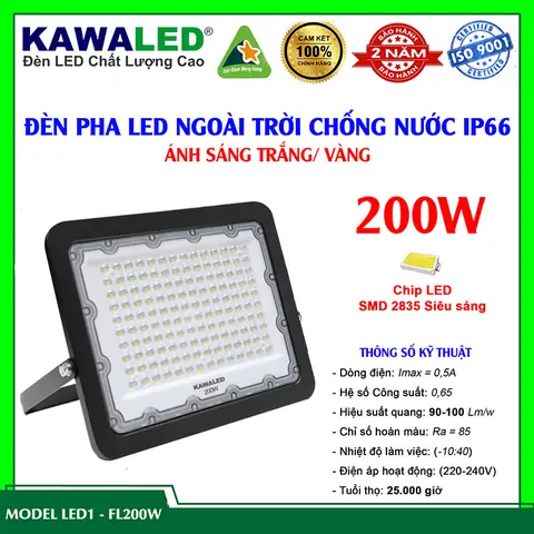 Đèn Pha Led Chống Nước