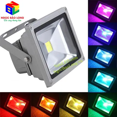 Đèn Pha Led Đổi Màu