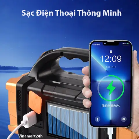Đèn Pin Cầm Tay Năng Lượng Mặt Trời