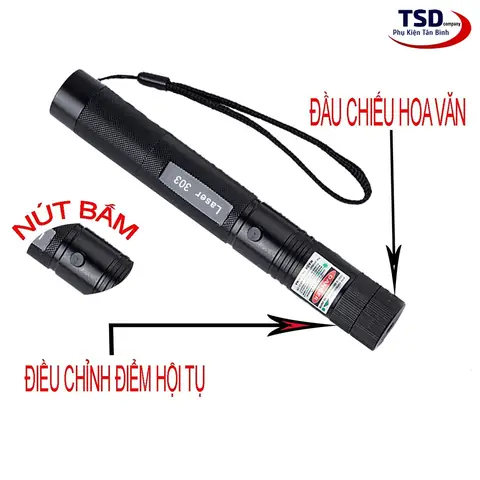 Đèn Pin Chiếu Tia Laser 303
