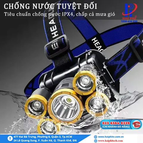 Đèn Pin Đội Đầu 5 Bóng