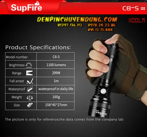 Đèn Pin Supfire C8 S