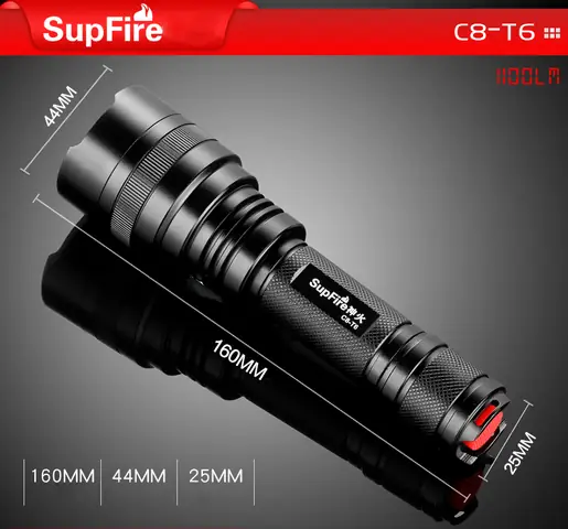 Đèn Pin Supfire C8 T6