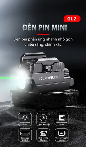 Đèn Pin Tích Hợp Laser