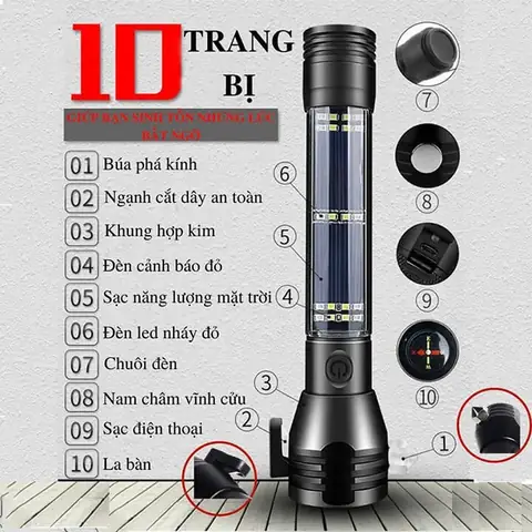 Đèn Pin Z1101 Kiêm Kích Điện