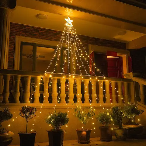Đèn Rèm Trang Trí Noel