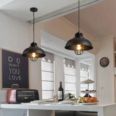 Đèn Sát Trần Có Chao Chụp