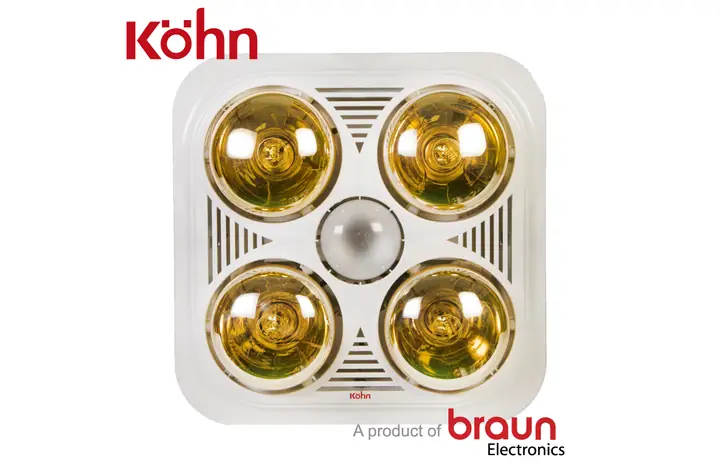 Đèn Sưởi Âm Trần 4 Bóng Braun