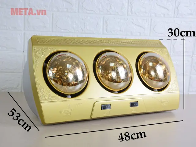 Đèn Sưởi Nhà Tắm 3 Bóng Kohn Kn03g 825w
