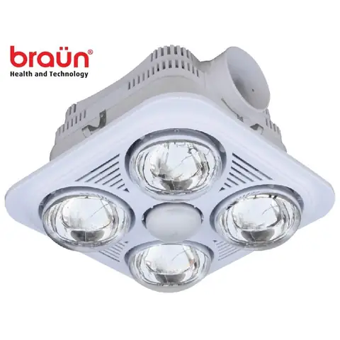 Đèn Sưởi Nhà Tắm Âm Trần 3 Bóng