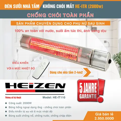 Đèn Sưởi Nhà Tắm Chống Nước