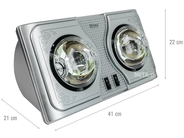 Đèn Sưởi Nhà Tắm Hans 2 Bóng