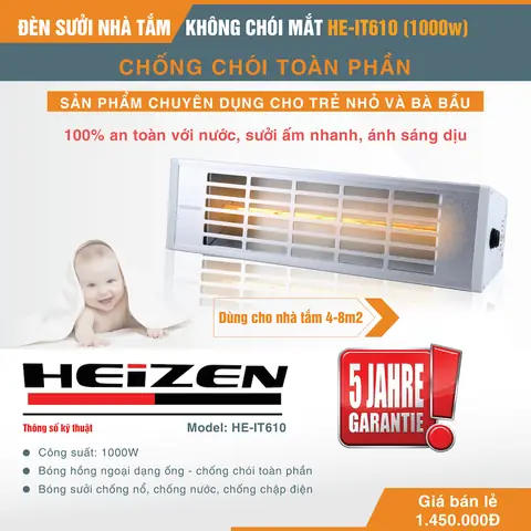 Đèn Sưởi Nhà Tắm Heizen He It610