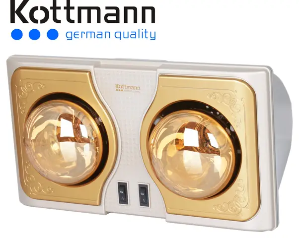 Đèn Sưởi Nhà Tắm Kottmann 2 Bóng K2b G