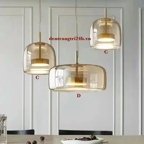 Đèn Thả Bàn Ăn Thuỷ Tinh
