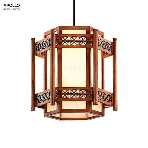 Đèn Thả Gỗ Cổ Điển