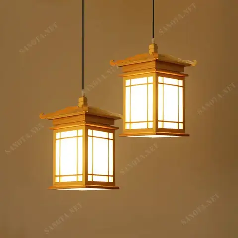 Đèn Thả Gỗ Cổ Điển
