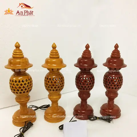 Đèn Thờ Bằng Gỗ Mít